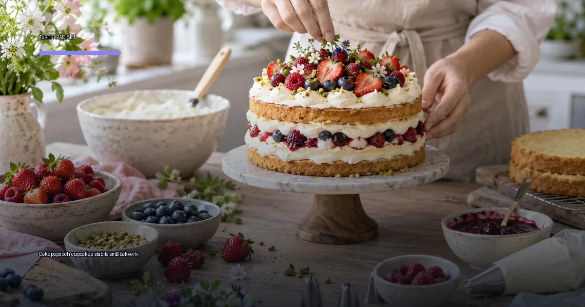 Cakepops och cupcakes: stabila små bakverk